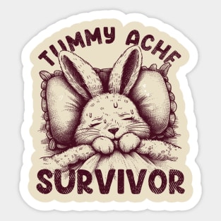 Tummy Ache Survivor Sticker